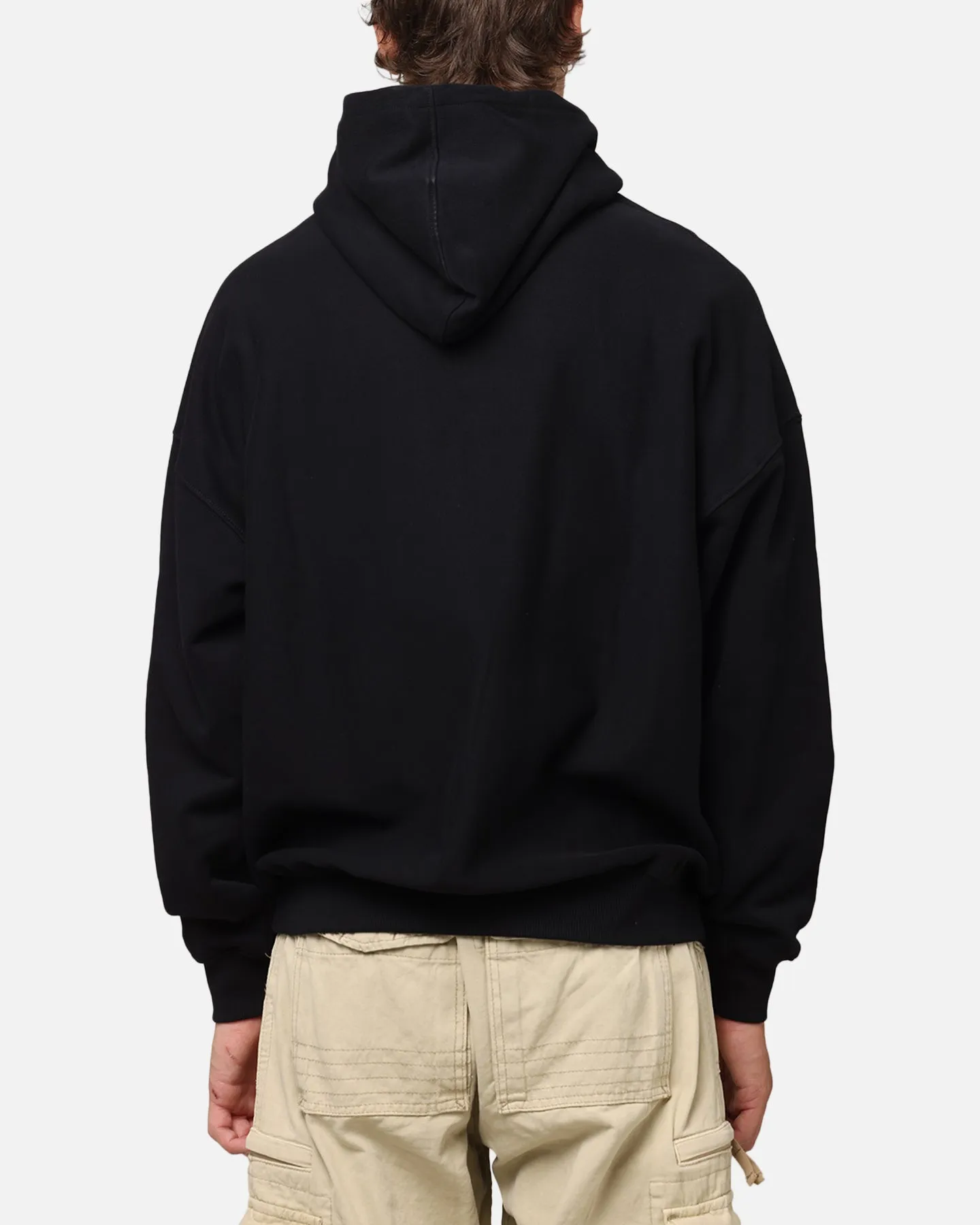 Carre Race Script Hoodie Black Travel Apparel