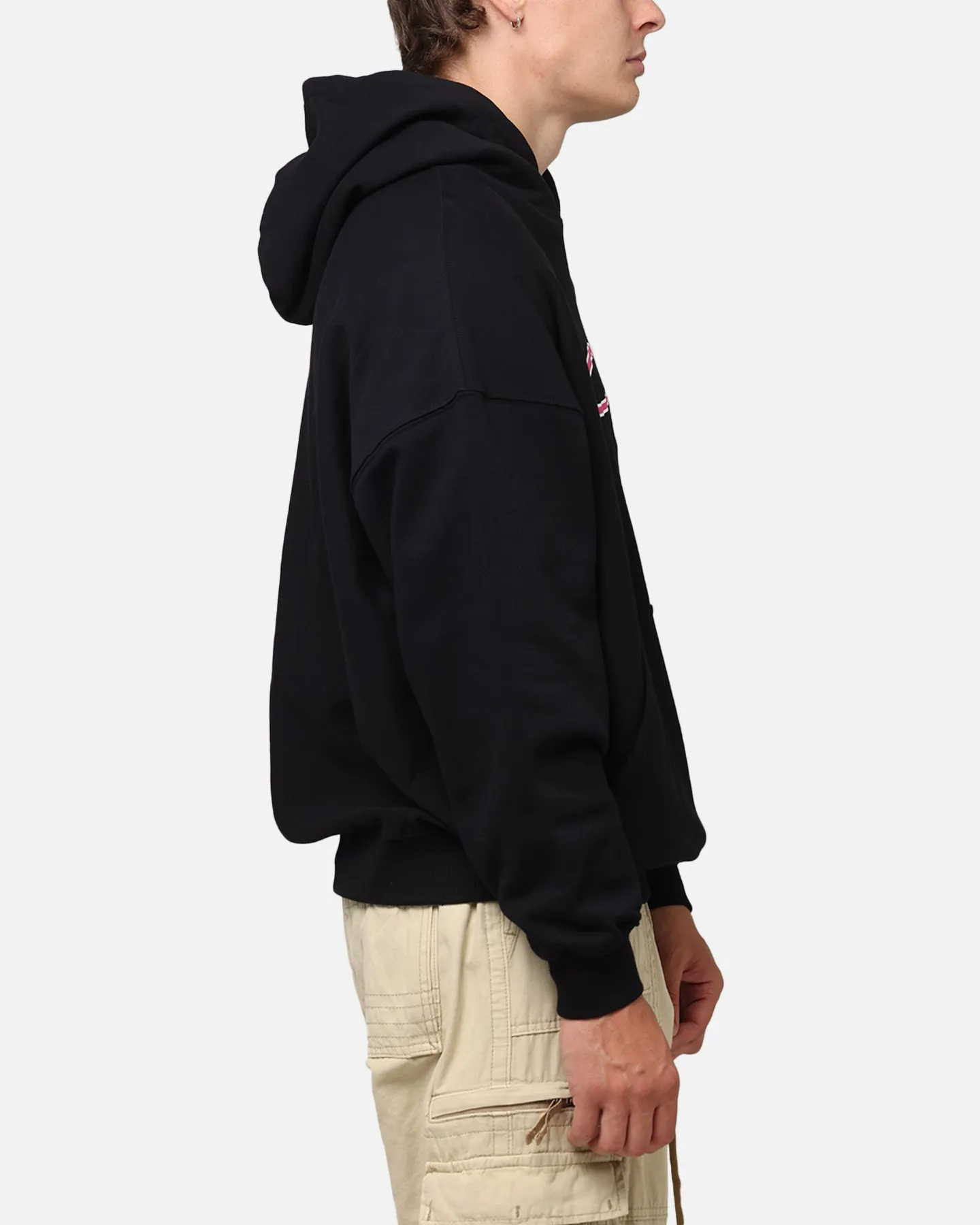 Carre Race Script Hoodie Black Swimming wear