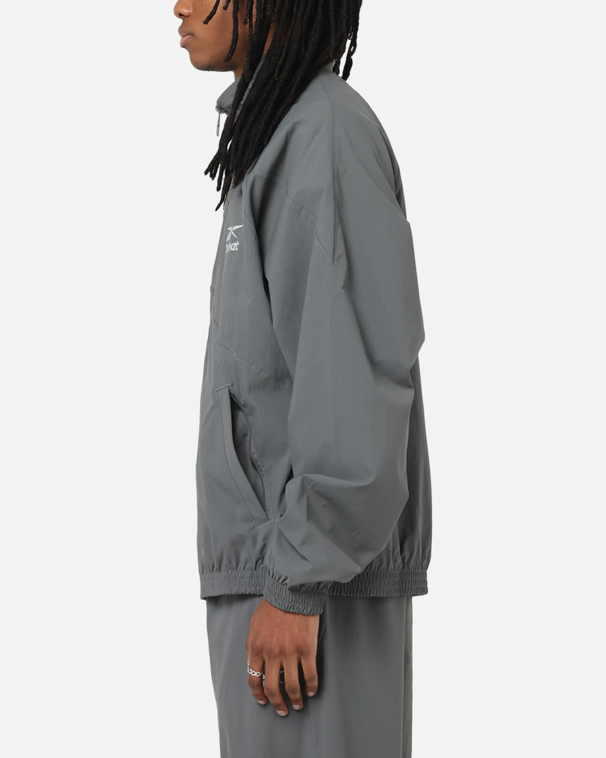 Discover Snag Free Zippers Reebok X Market Vector Jacket Grey/Silver