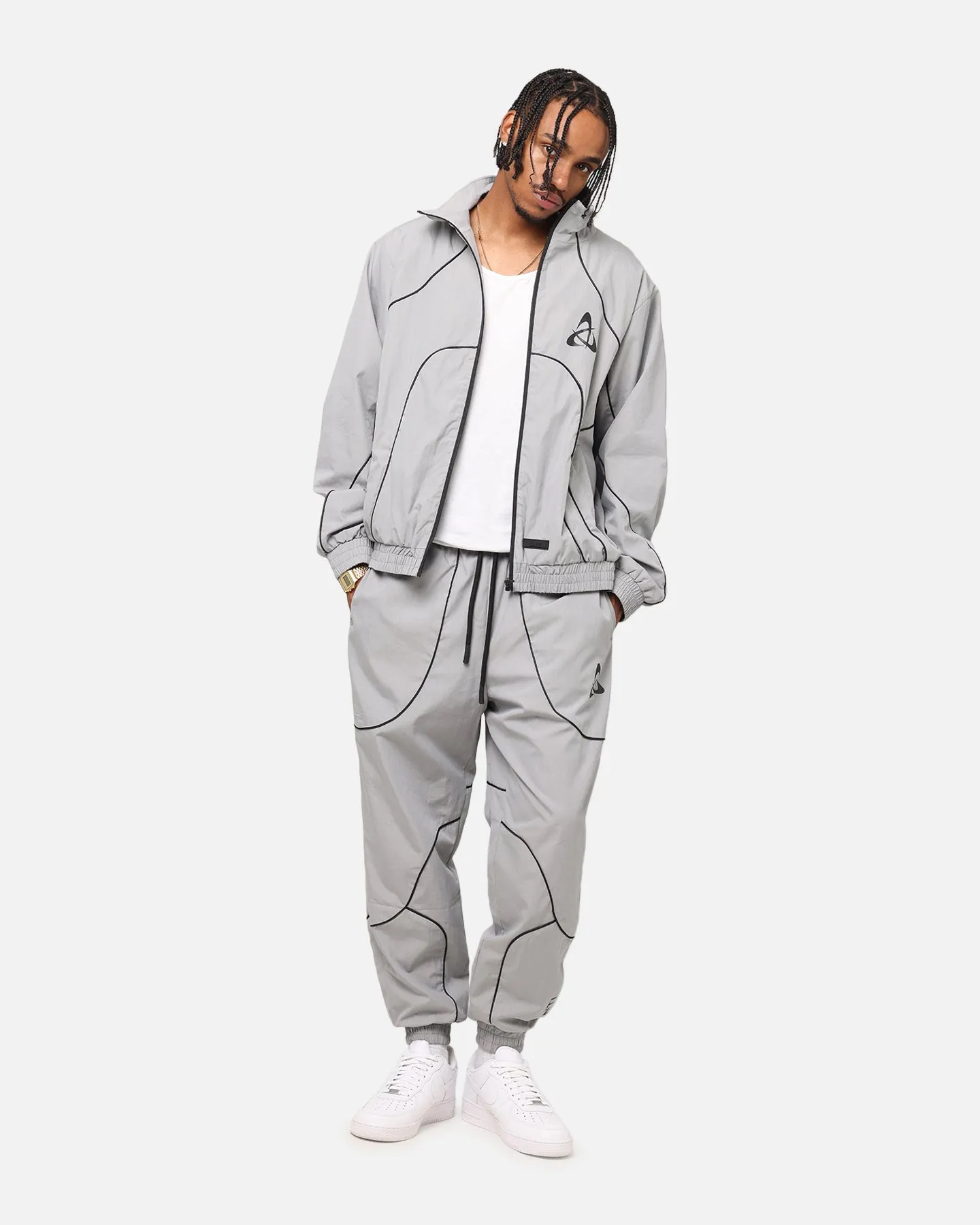 The Anti Order Stereo Nylon Track Jacket Grey Perfection